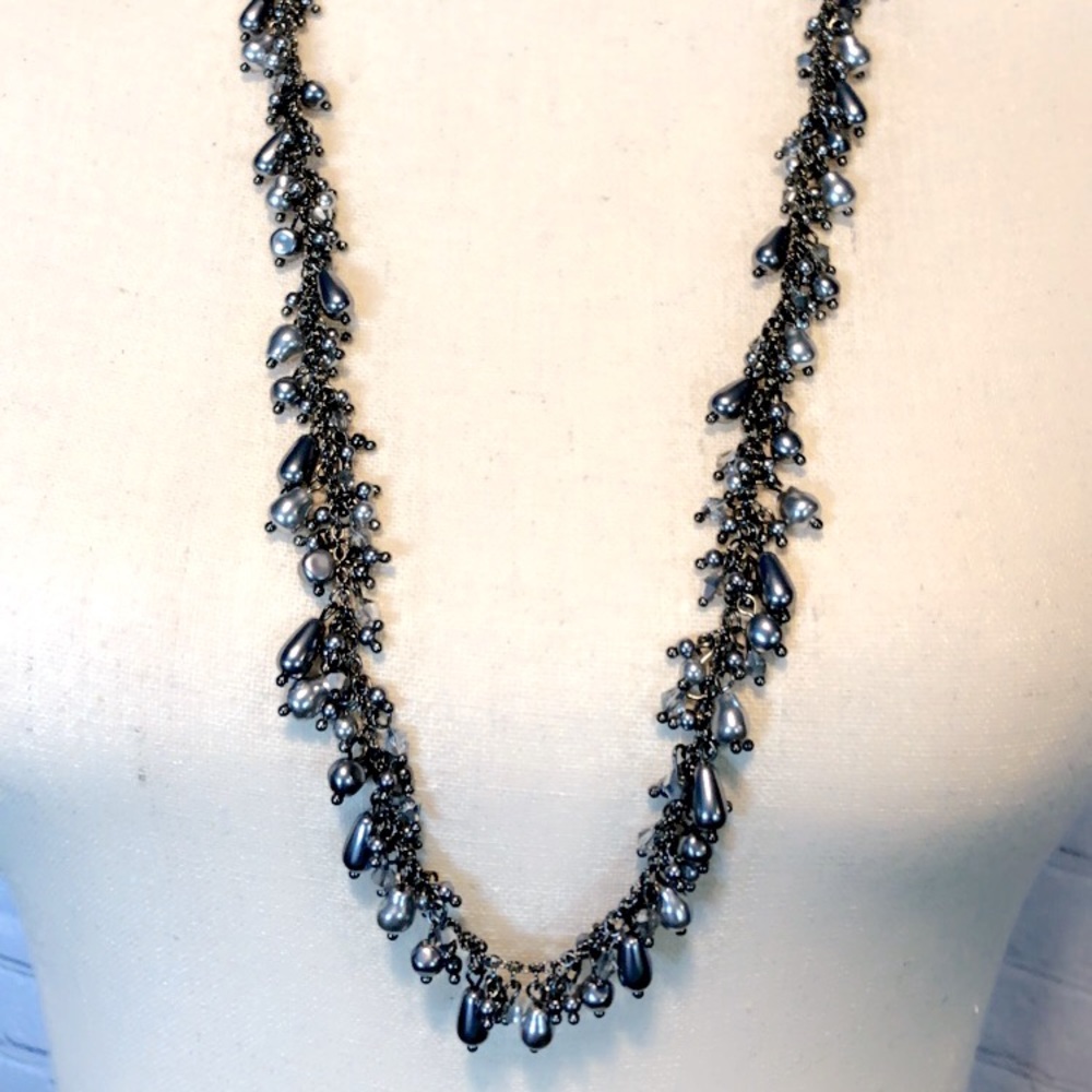 Lia Sophia Pearl & bead long necklace